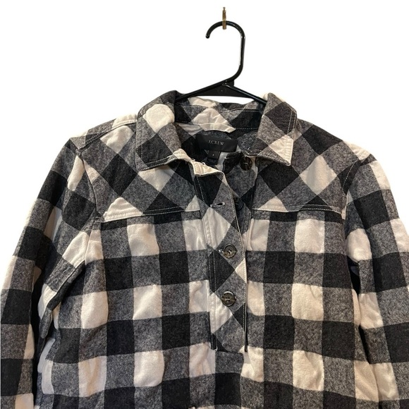 J. Crew Men’s Buffalo Plaid Wool Blend Long Sleeve Pullover Shirt Size Small - Picture 3 of 9